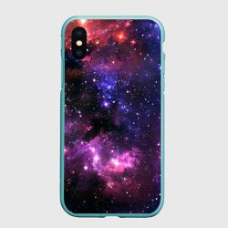 Чехол для iPhone XS Max матовый Космическое небо