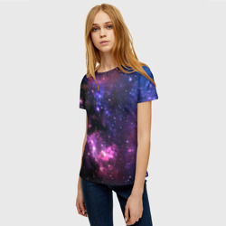 Женская футболка 3D Космическое небо - фото 2
