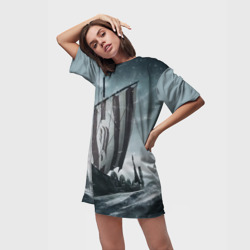Платье-футболка 3D Викинги - фото 2