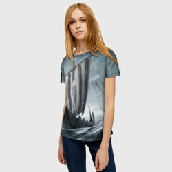 Женская футболка 3D Викинги - фото 2