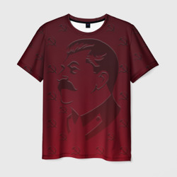 Мужская футболка 3D Товарищ Сталин неброский