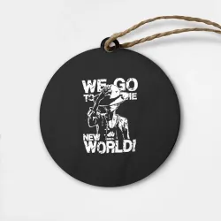 Деревянная игрушка круг We GO to the new world!