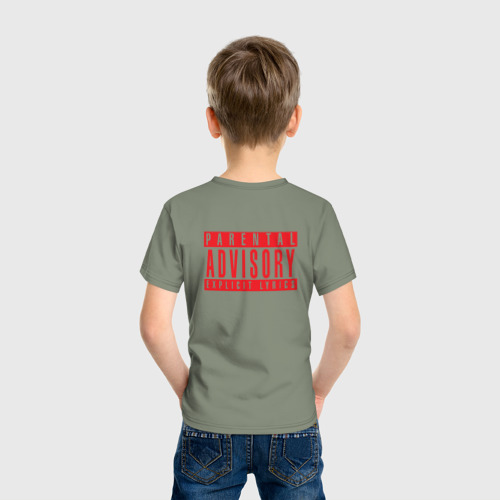 Детская футболка хлопок Граффити, цвет авокадо - фото 4