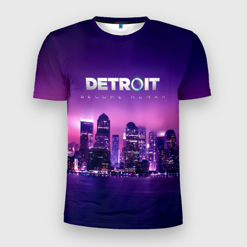 Мужская футболка 3D Slim с принтом Detroit Become Human(S), вид спереди #2
