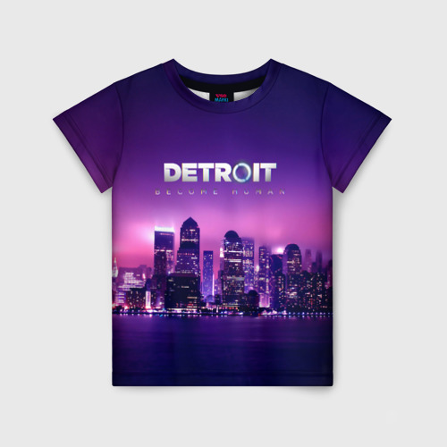 Детская футболка 3D с принтом Detroit Become Human(S), вид спереди #2