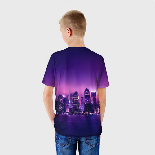 Детская футболка 3D с принтом Detroit Become Human(S), вид сзади #2