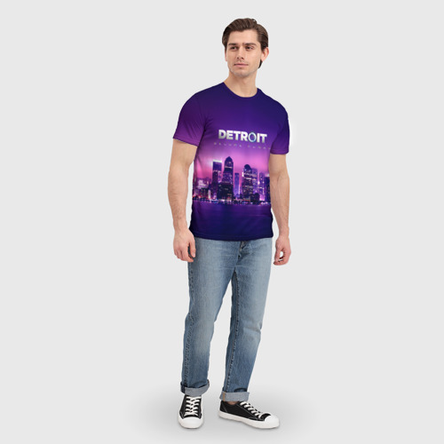 Мужская футболка 3D Detroit Become HumanS, цвет 3D печать - фото 5