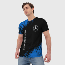 Мужская футболка 3D Mercedes Мерседес - фото 2