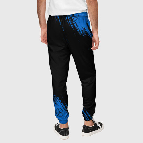 Мужские брюки 3D с принтом MERCEDES / МЕРСЕДЕС, вид сзади #2