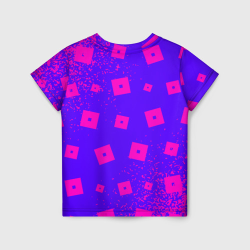 Детская футболка 3D с принтом Roblox Роблокс, вид сзади #1