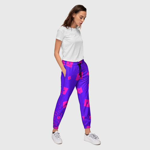 Женские брюки 3D Roblox Роблокс, цвет 3D печать - фото 5