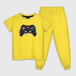 Детская пижама хлопок Glitch gamepad