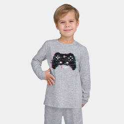 Детская пижама с лонгсливом хлопок Glitch gamepad - фото 2