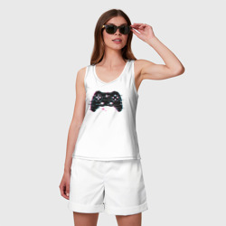 Женская майка хлопок Glitch gamepad - фото 2