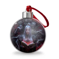 Ёлочный шар Demonic book and girl