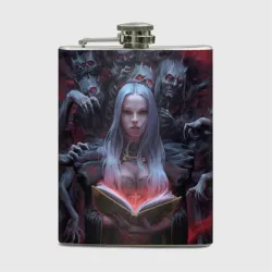 Фляга Demonic book and girl