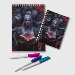Блокнот Demonic book and girl
