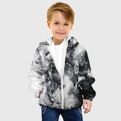 Детская куртка 3D Мрамор, цвет белый - фото 3