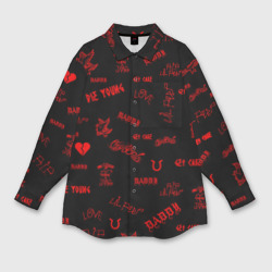 Женская рубашка oversize 3D Lil Peep