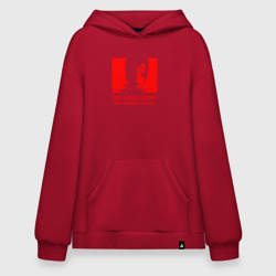 Худи SuperOversize хлопок Vansama official Red