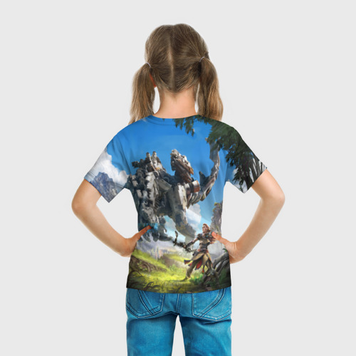 Детская футболка 3D Horizon Zero Dawn, цвет 3D печать - фото 6