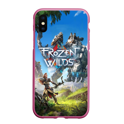 Чехол для iPhone XS Max матовый Horizon Zero Dawn, цвет малиновый