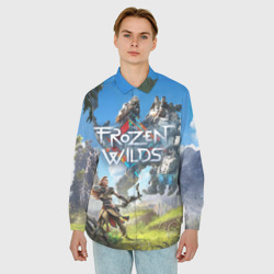 Мужская рубашка oversize 3D Horizon Zero Dawn - фото 2