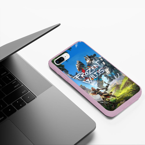 Чехол для iPhone 7Plus/8 Plus матовый Horizon Zero Dawn, цвет розовый - фото 5