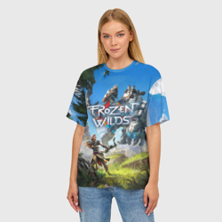 Женская футболка oversize 3D Horizon Zero Dawn - фото 2
