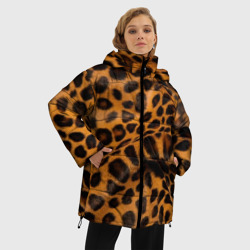 Женская зимняя куртка Oversize Леопард - фото 2