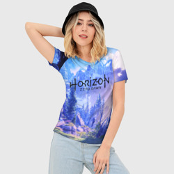 Женская футболка 3D Slim Horizon Zero Dawn - фото 2
