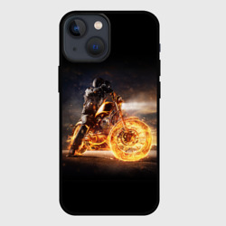 Чехол для iPhone 13 mini Fire racer motorcyclist