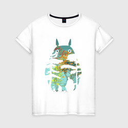 Лесной Тоторо – Женская футболка хлопок с принтом купить со скидкой в -20%