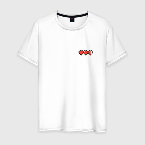 Мужская футболка из хлопка с принтом Minecraft Health, вид спереди №1