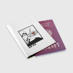 Обложка для паспорта матовая кожа Эйкити Онидзука - фото 2