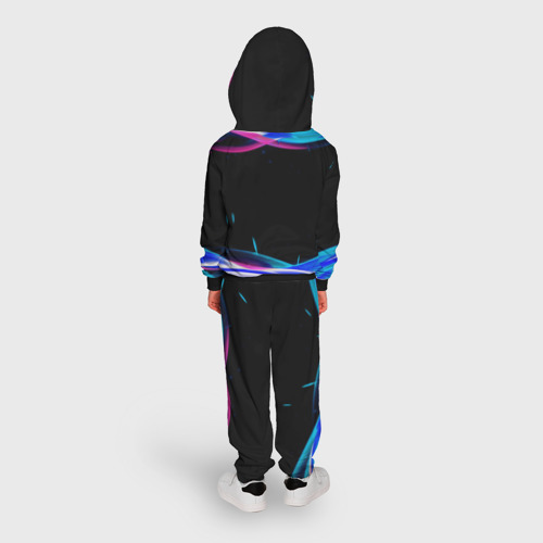 Детский костюм с толстовкой 3D Соник на скейте, цвет черный - фото 4