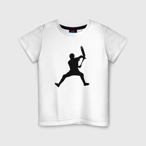 Детская футболка из хлопка с принтом Самокат Фронт Брай, вид спереди №1