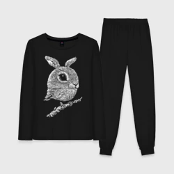 Женская пижама с лонгсливом хлопок Заёбушек