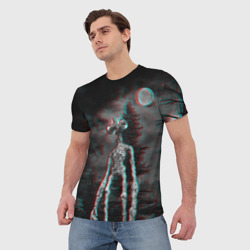 Мужская футболка 3D Siren Head Horror - фото 2
