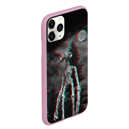 Чехол для iPhone 11 Pro Max матовый Siren Head Horror, цвет розовый - фото 3