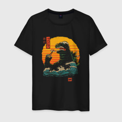 Суши Годзилла – Мужская футболка хлопок с принтом купить со скидкой в -20%