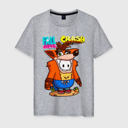 Мужская футболка хлопок Fall Guys crash fox