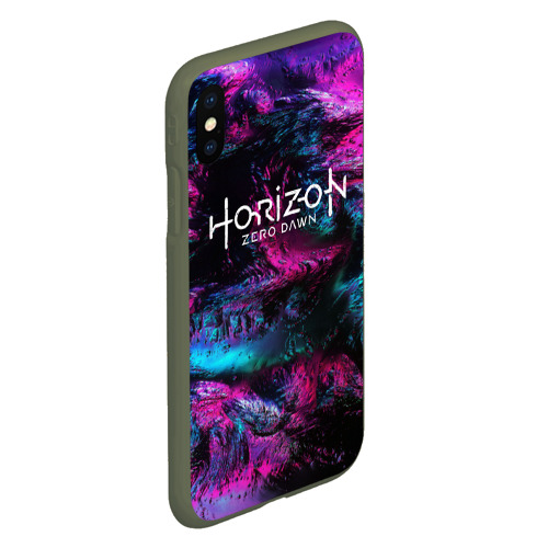 Чехол для iPhone XS Max матовый Horizon Zero Dawn s, цвет темно-зеленый - фото 3