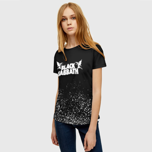 Женская футболка 3D с принтом Black Sabbath, фото на моделе #1