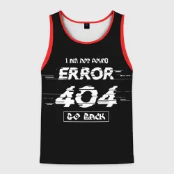 Мужская майка 3D "error 404"