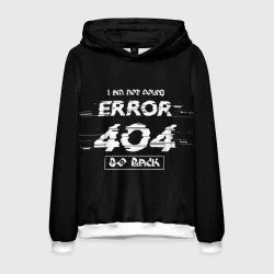 Мужская толстовка 3D "error 404"