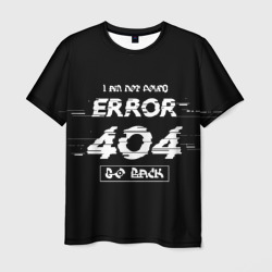 Мужская футболка 3D "error 404"