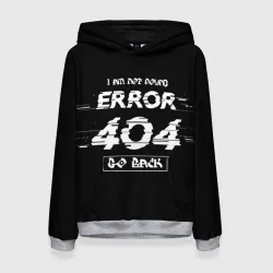 Женская толстовка 3D "error 404"