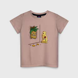 Детская футболка хлопок Пицца с ананасами