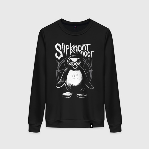 Женский свитшот хлопок Slipknot Slipkoot Noot, цвет черный